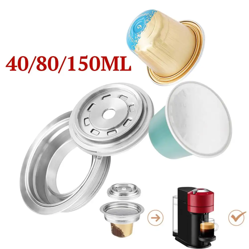 Coffee Pods Adapter Converter for Nespresso Vertuo Mahicne with Original Capsule Reusable Coffee Filters Stainless Steel Holder
Coffee Pods Adapter Converter for Nespresso Vertuo Mahicne with Original Capsule Reusable Coffee Filters Stainless Steel Holder