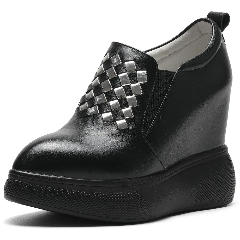 Platform Pumps Shoes Women Slip On Genuine Leather Wedges High Heel Ankle Boots Female Pointed Toe Fashion Sneakers Casual Shoes
Platform Pumps Shoes Women Slip On Genuine Leather Wedges High Heel Ankle Boots Female Pointed Toe Fashion Sneakers Casual Shoes