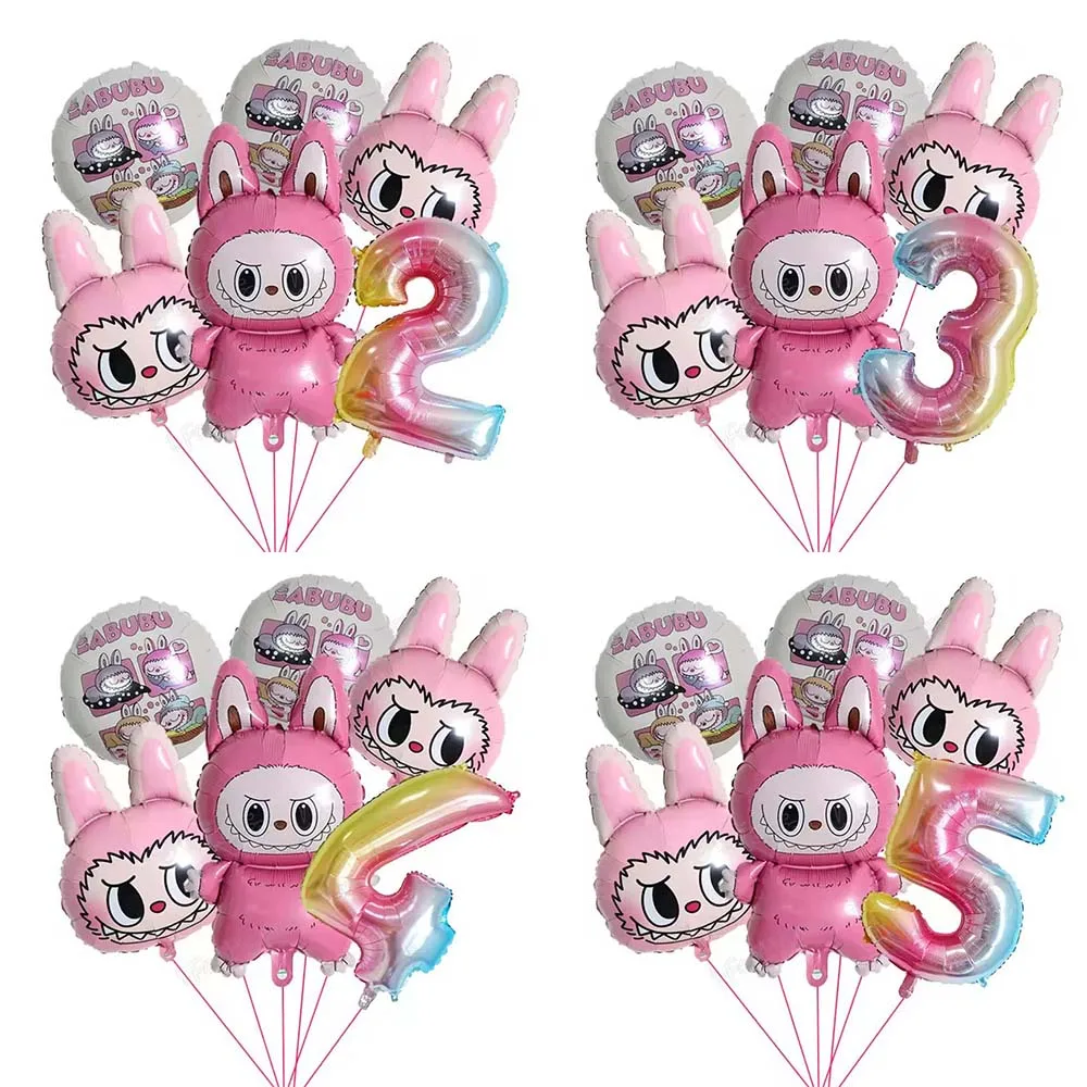 6pcs Labubu Girl Birthday Balloons Decoration Set Cartoon Number Aluminum Film Ballons Kids Party Supplies Gift Favor Home Decor
6pcs Labubu Girl Birthday Balloons Decoration Set Cartoon Number Aluminum Film Ballons Kids Party Supplies Gift Favor Home Decor