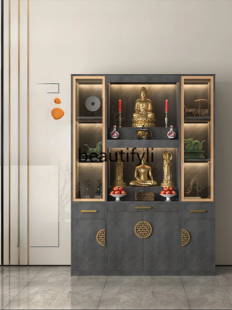 Shrine New Chinese Vertical Cabinet Buddhist Tai Household Incense Shrine Shrine Light Luxury God of Wealth Cabinet
Shrine New Chinese Vertical Cabinet Buddhist Tai Household Incense Shrine Shrine Light Luxury God of Wealth Cabinet