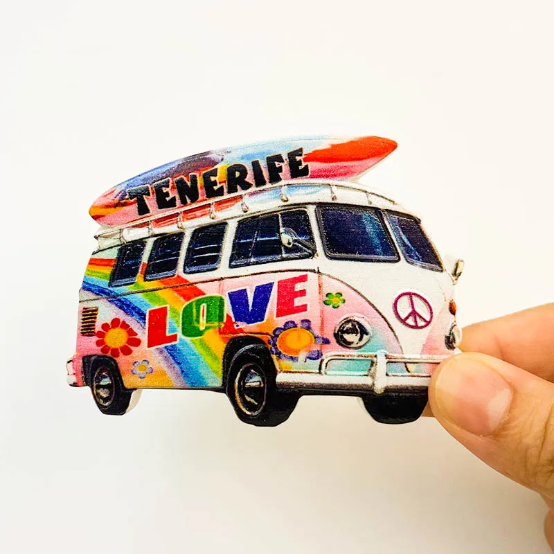 3D magnetic fridge magnets, Tenerife Island, Rainbow Bus, Spain, tourist souvenirs, fridge stickers, resin paintings, gifts
3D magnetic fridge magnets, Tenerife Island, Rainbow Bus, Spain, tourist souvenirs, fridge stickers, resin paintings, gifts