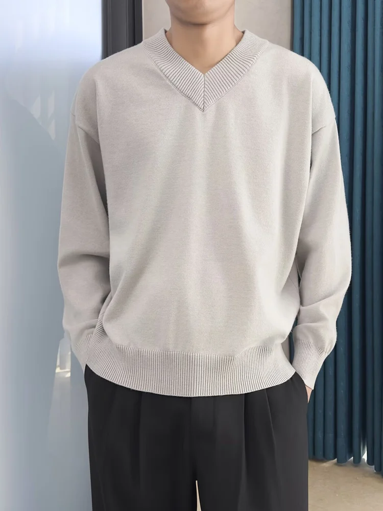 Ele V-Ne Long Sve Knitted Sweater Men's High-End y Woolen Jaet Lazy Sle Salt Series Layering Trendy
Ele V-Ne Long Sve Knitted Sweater Men's High-End y Woolen Jaet Lazy Sle Salt Series Layering Trendy