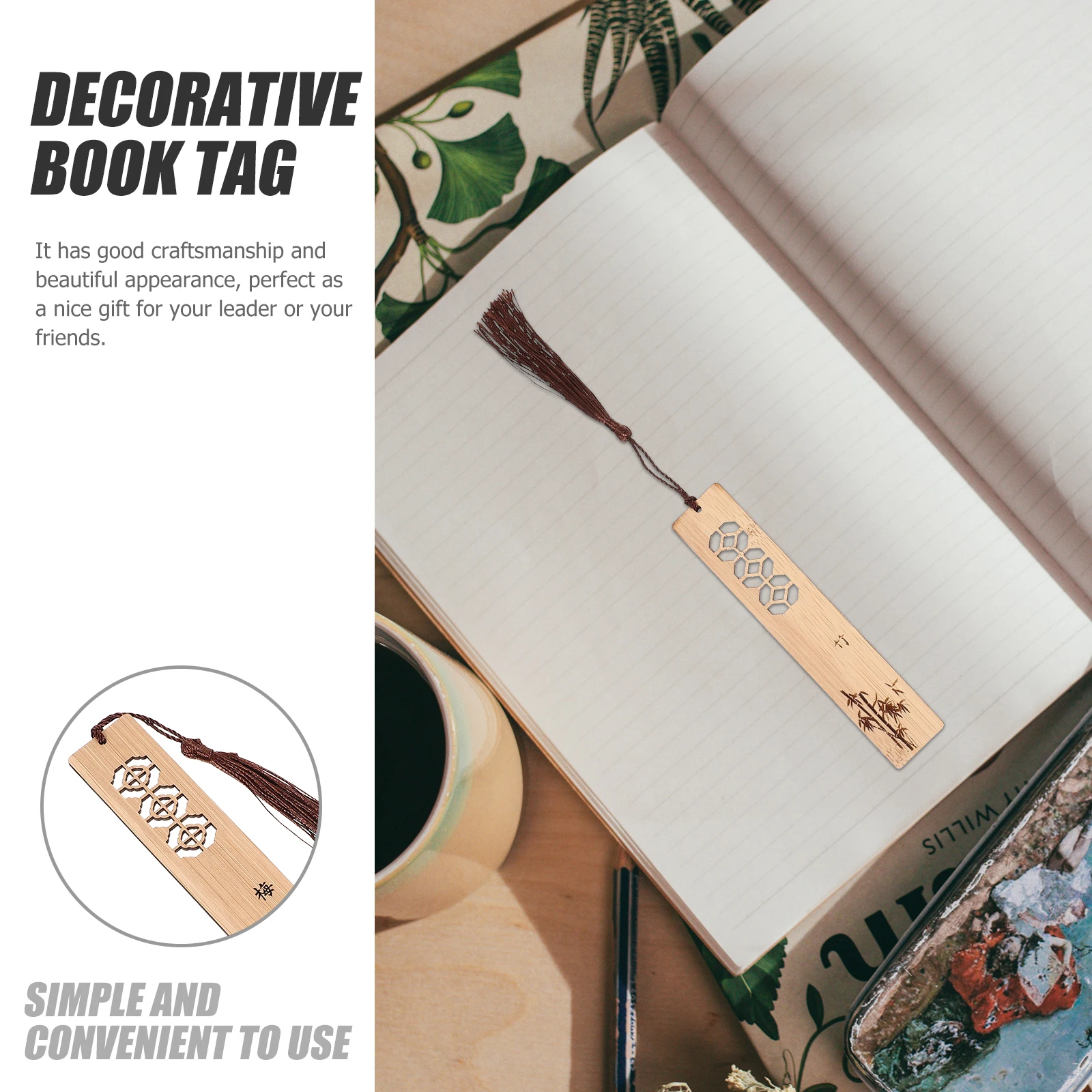 4pcs Chinese Style Bookmarks Classical Wooden Bookmarks Carved Book Labels Wood Craft Decorative Tags Vintage Labels Festival
4pcs Chinese Style Bookmarks Classical Wooden Bookmarks Carved Book Labels Wood Craft Decorative Tags Vintage Labels Festival