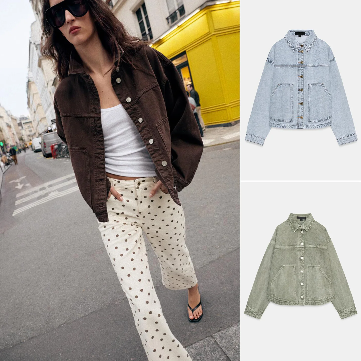 Spring Summer New Women's Retro Style Long Sleeve Turn-down Collar Denim Jacket Coat Metal Button Decoration Casual Loose Fit...
Spring Summer New Women's Retro Style Long Sleeve Turn-down Collar Denim Jacket Coat Metal Button Decoration Casual Loose Fit...