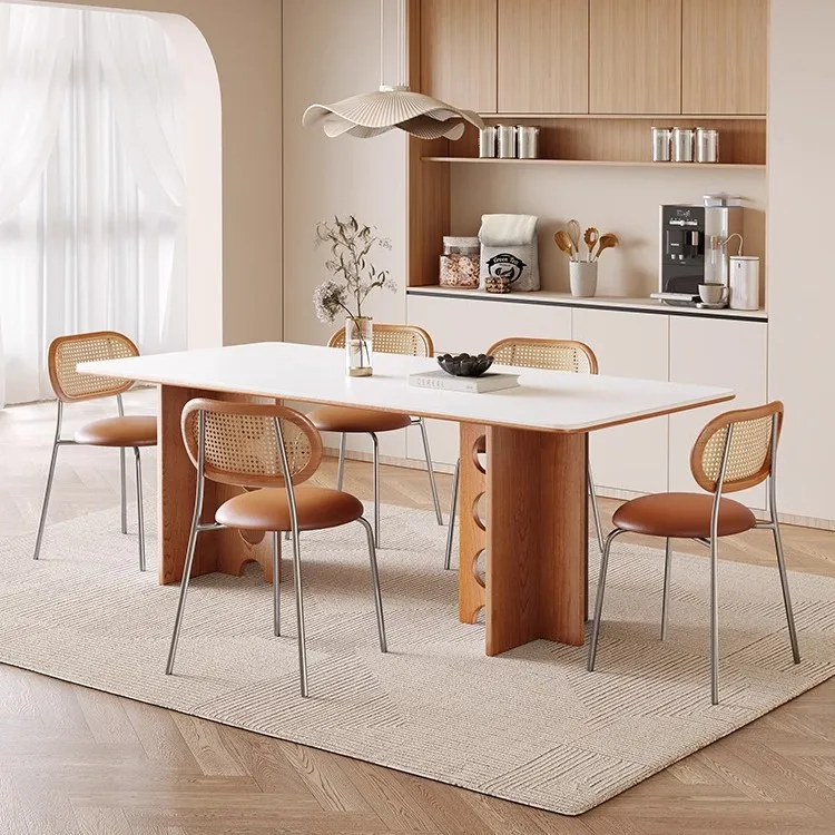 Настраиваемый обеденный стол из цельного дерева во французском кремовом стиле для небольшого дома
Настраиваемый обеденный стол из цельного дерева во французском кремовом стиле для небольшого дома