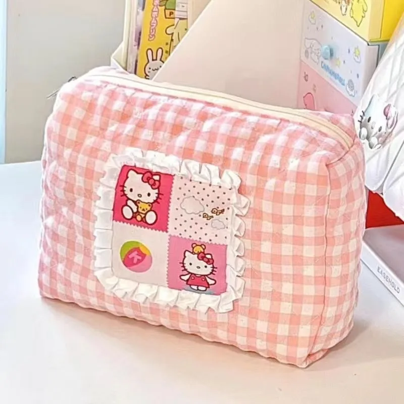 Hangyodon Hello Kitty Anime Kawaii Sanrio Ins Sweet Makeup Bag Cute Cartoon Cinnamoroll Portable Toiletries Bag Gifts for Girls
Hangyodon Hello Kitty Anime Kawaii Sanrio Ins Sweet Makeup Bag Cute Cartoon Cinnamoroll Portable Toiletries Bag Gifts for Girls