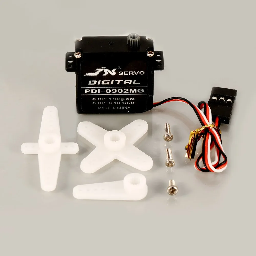 JX PDI-0902MG 9.4g Coreless Servo 2.6kgf.cm High Torque Digital Standard Servo for RC Fixed-Wing Plane Aircraft Helicopter Parts
JX PDI-0902MG 9.4g Coreless Servo 2.6kgf.cm High Torque Digital Standard Servo for RC Fixed-Wing Plane Aircraft Helicopter Parts