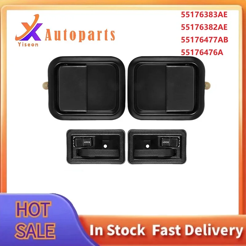 Car Interior and Exterior Door Handle Kit Front LH and RH Side for Jeep Wrangler 55176383AE 55176382AE
Car Interior and Exterior Door Handle Kit Front LH and RH Side for Jeep Wrangler 55176383AE 55176382AE