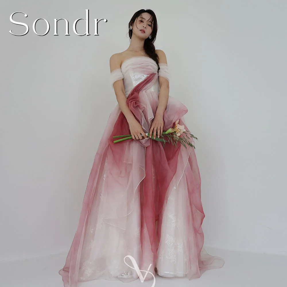 Sondr индивидуальное персиково-розовое роскошное корейское вечернее платье трапециевидной формы с открытыми плечами, свадебное платье для фотосессии для выпускного вечера
Sondr индивидуальное персиково-розовое роскошное корейское вечернее платье трапециевидной формы с открытыми плечами, свадебное платье для фотосессии для выпускного вечера