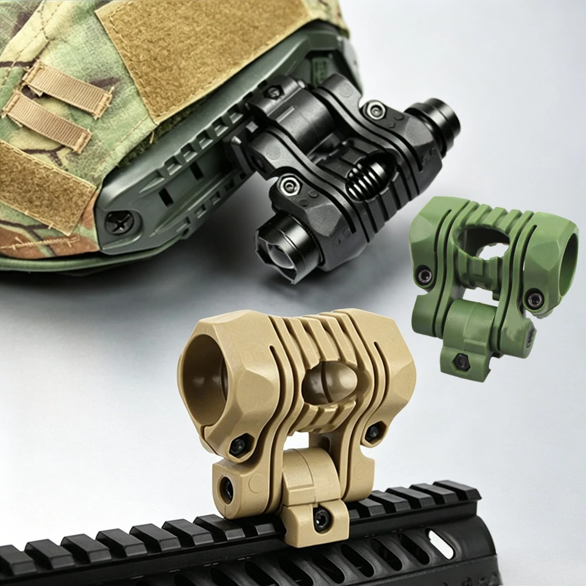 Tactical 25mm Helmet Flashlight Holder Multi-Angle Plastic Light Clamp Mount Accessory For Fast Helmets
Tactical 25mm Helmet Flashlight Holder Multi-Angle Plastic Light Clamp Mount Accessory For Fast Helmets
