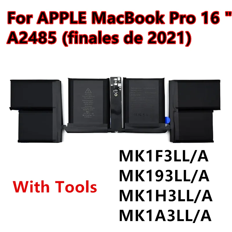 New A2527 Battery 11.45V For APPLE MacBook Pro 16 "A2485 2021 Replacement Batteria MK183LL/A MK193LL/A
New A2527 Battery 11.45V For APPLE MacBook Pro 16 "A2485 2021 Replacement Batteria MK183LL/A MK193LL/A