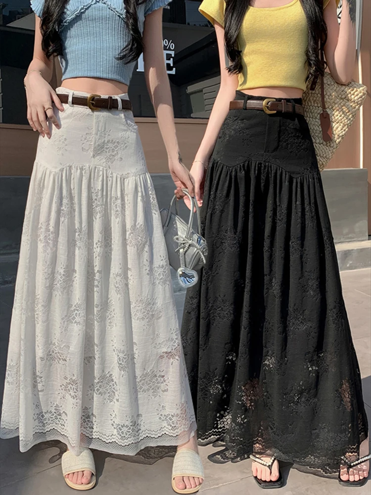 Spring Summer New Style Slimming Floral Edge Half-length Skirt Women's Fashion French Style Lace Trim A- Line Mini Skirt
Spring Summer New Style Slimming Floral Edge Half-length Skirt Women's Fashion French Style Lace Trim A- Line Mini Skirt