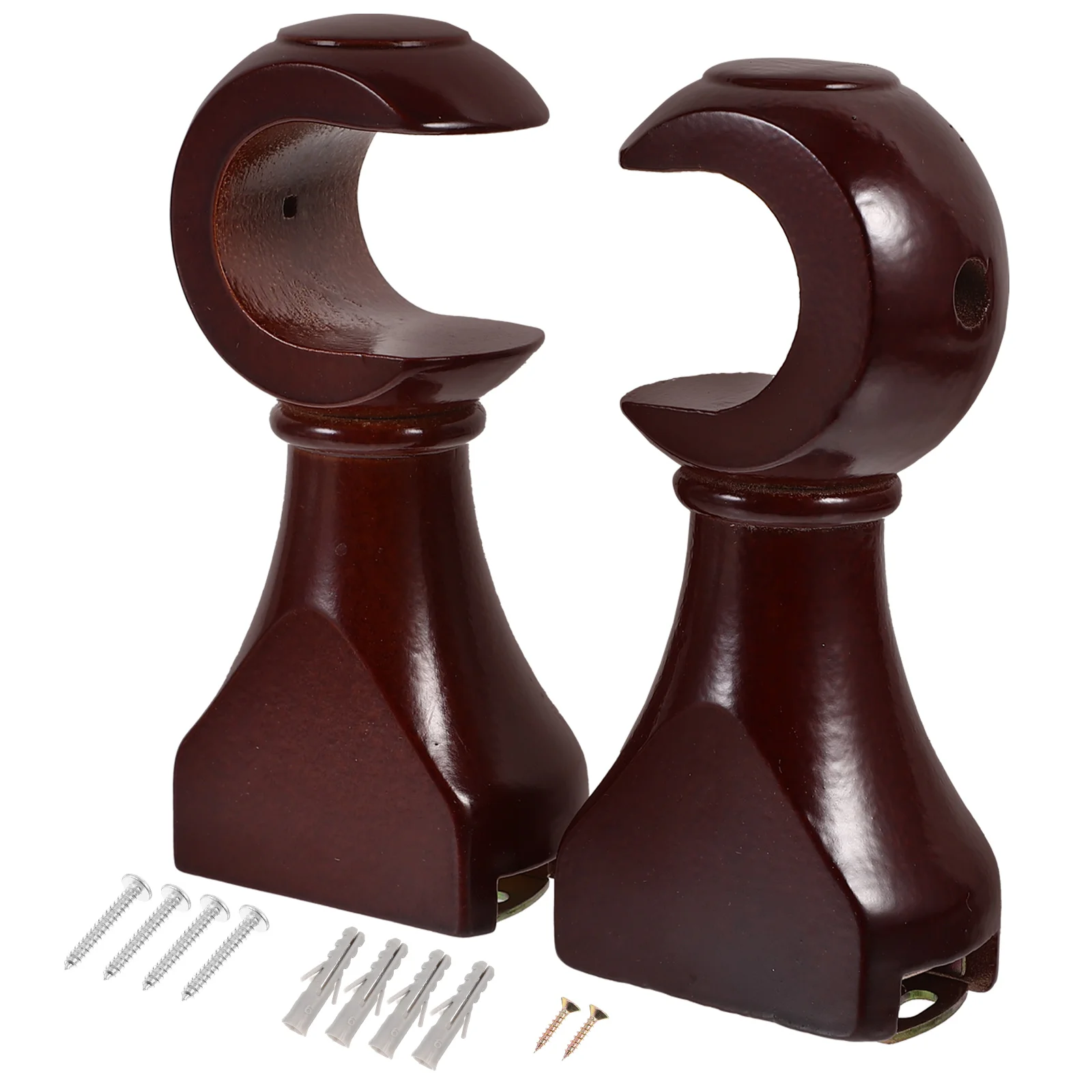 2 Pcs Double Curtain Rod Brackets Tray Curtains Rods Replacement Holder Track Hook
2 Pcs Double Curtain Rod Brackets Tray Curtains Rods Replacement Holder Track Hook