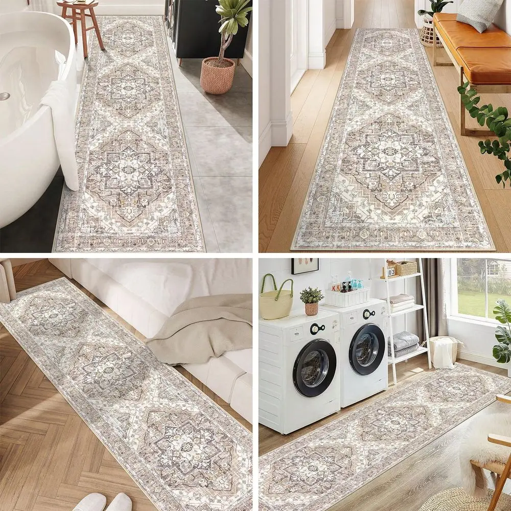 Hallway Runner Rug Washable Rugs Runner Non Slip Carpet Runner Boho Farmhouse Vintage Throw Area Rugs Floor For Kitchen Laundry
Hallway Runner Rug Washable Rugs Runner Non Slip Carpet Runner Boho Farmhouse Vintage Throw Area Rugs Floor For Kitchen Laundry