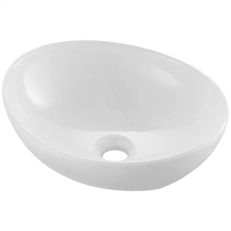Free Shipping-Oval Vessel Sink, 16" x 13.4" Bathroom Vessel Sink Bowl Countertop, White Ceramic Bathroom Sinks Above Counter, Bowl Sink wit
Free Shipping-Oval Vessel Sink, 16" x 13.4" Bathroom Vessel Sink Bowl Countertop, White Ceramic Bathroom Sinks Above Counter, Bowl Sink wit