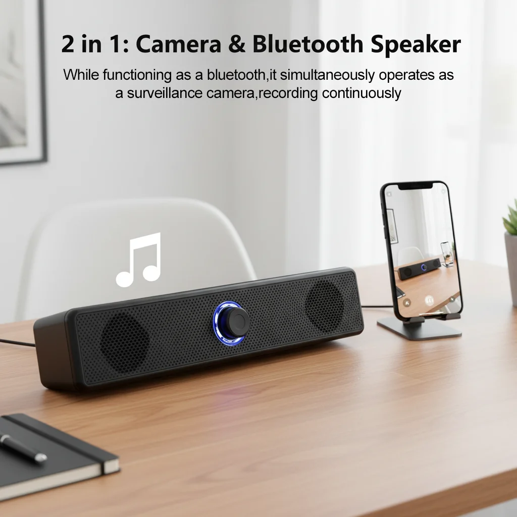 4K UHD Camera with 2-in-1 Wireless Speaker, WiFi6 Connectivity, 16GB SD Card Included, Local/Cloud Storage, Motion Detection
4K UHD Camera with 2-in-1 Wireless Speaker, WiFi6 Connectivity, 16GB SD Card Included, Local/Cloud Storage, Motion Detection