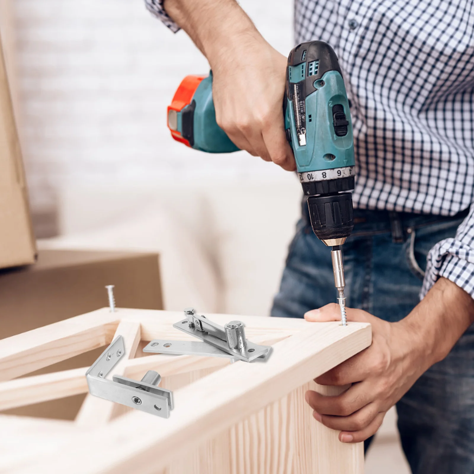 1 Pair Seven-Shaped Heavy Duty Hidden Door Hinges Stainless Steel Pivot Hinge for Bookshelves Cabinets Secret Rooms Rotating
1 Pair Seven-Shaped Heavy Duty Hidden Door Hinges Stainless Steel Pivot Hinge for Bookshelves Cabinets Secret Rooms Rotating