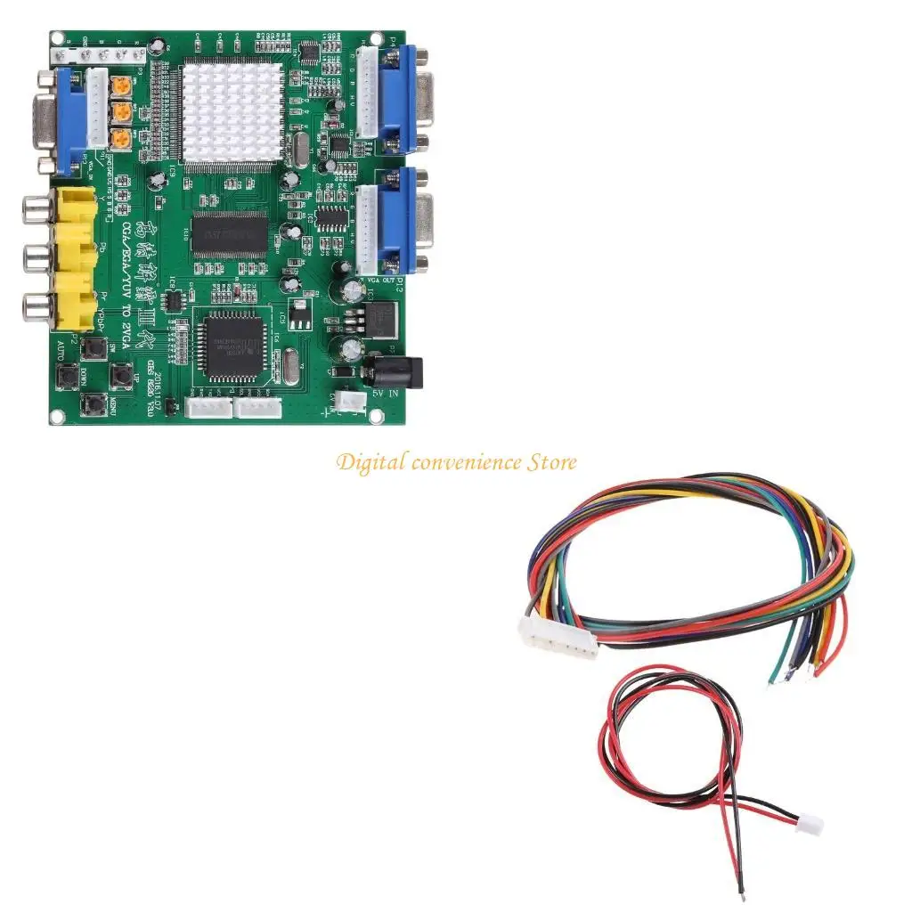 97QA Аркадная игра RGB CGA EGA YUV в VGA Видеоконвертер Плата 2 Выход VGA Игровой видеоконвертер для ЭЛТ-монитора ЖК-монитора
97QA Аркадная игра RGB CGA EGA YUV в VGA Видеоконвертер Плата 2 Выход VGA Игровой видеоконвертер для ЭЛТ-монитора ЖК-монитора