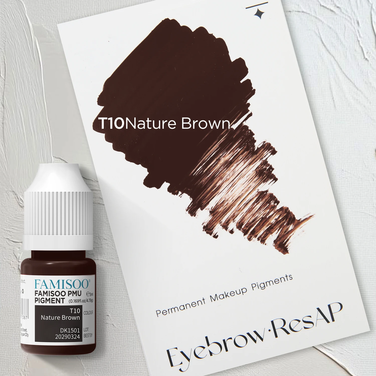 FAMISOO 5ML 6 Colors Eyebrow Micropigmentation Semi Permanent Makeup Pigment for Eyeliner Organic Black Brown Tattoo Ink Supplie
FAMISOO 5ML 6 Colors Eyebrow Micropigmentation Semi Permanent Makeup Pigment for Eyeliner Organic Black Brown Tattoo Ink Supplie