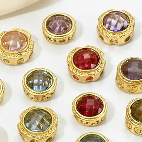 1 шт., матовые золотые медные бусины K9, инкрустированные цирконом, пористые круглые дисковые бусины ручной работы, аксессуар для ожерелья «сделай сам», материал
1 шт., матовые золотые медные бусины K9, инкрустированные цирконом, пористые круглые дисковые бусины ручной работы, аксессуар для ожерелья «сделай сам», материал