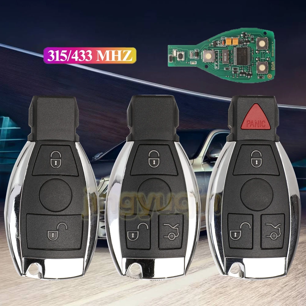jingyuqin 1pcs NEC BGA BE Remote Key 315/434MHZ For Mercedes Benz Year 2000 2/3/4 Buttons Smart Car Key Alarm
jingyuqin 1pcs NEC BGA BE Remote Key 315/434MHZ For Mercedes Benz Year 2000 2/3/4 Buttons Smart Car Key Alarm