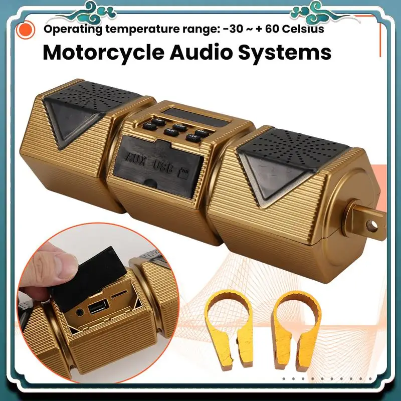ABTU-Motorcycle MP3 Player Handlebar Speaker Bluetooth Music FM Radio Waterproof Adjustable Bracket Bike Audio Stereo 12V
ABTU-Motorcycle MP3 Player Handlebar Speaker Bluetooth Music FM Radio Waterproof Adjustable Bracket Bike Audio Stereo 12V