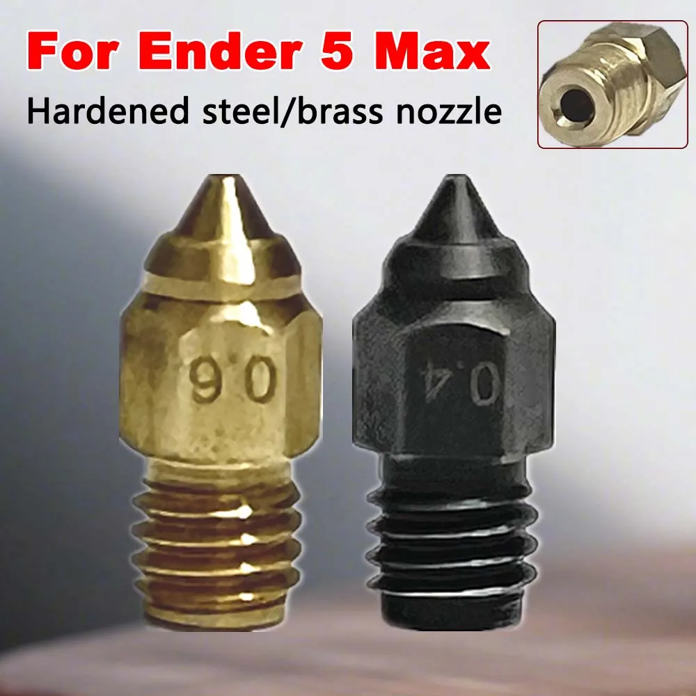 Сопла для Ender 5 Max из закаленной стали и латуни, 0.4/0.6/0.8 мм, для 3D-принтера Creality Ender 5 Max, аксессуары для хотэнда
Сопла для Ender 5 Max из закаленной стали и латуни, 0.4/0.6/0.8 мм, для 3D-принтера Creality Ender 5 Max, аксессуары для хотэнда