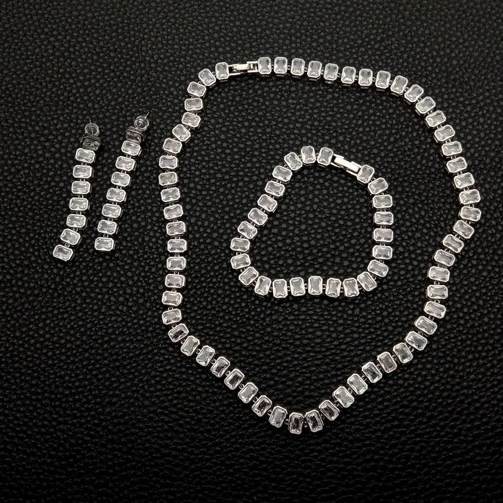 Y.YING Hip Hop Box Cubic 5x7mm Zirconia Necklace Bracelet Earrings Geometric Rectangle
Y.YING Hip Hop Box Cubic 5x7mm Zirconia Necklace Bracelet Earrings Geometric Rectangle