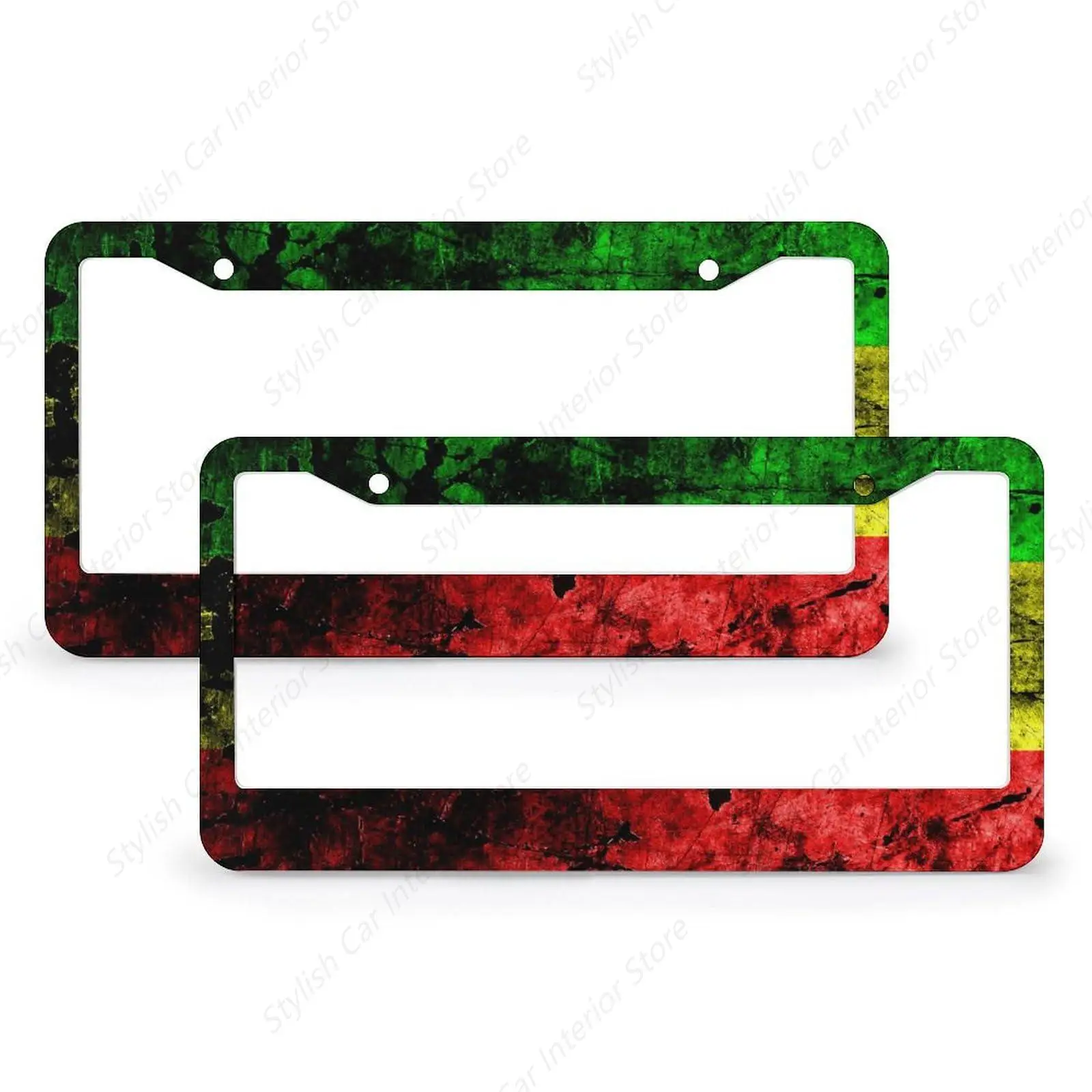 Рамки для номерных знаков, 2 упаковки, красный, желтый, зеленый, держатель для автомобильных табличек с флагом Раста, металлические алюминиевые чехлы для номерных знаков с 2 отверстиями
Рамки для номерных знаков, 2 упаковки, красный, желтый, зеленый, держатель для автомобильных табличек с флагом Раста, металлические алюминиевые чехлы для номерных знаков с 2 отверстиями