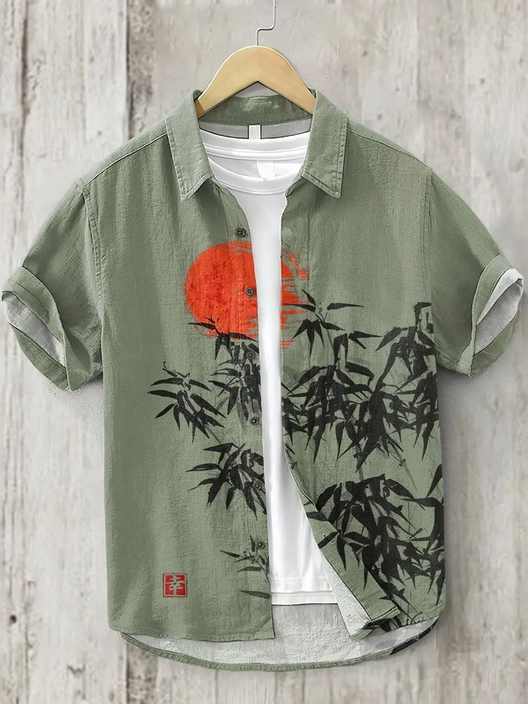 Linen Printed Open Cardigan Shirt for Men Fashion Urban Style Short Sleeve Loose Fit Polyester Blend Three-Quarter Length
Linen Printed Open Cardigan Shirt for Men Fashion Urban Style Short Sleeve Loose Fit Polyester Blend Three-Quarter Length
