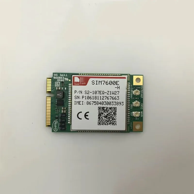 SIMCOM SIM7600 SIM7600E-H PCIE 4G LTE CAT4 Module Support GNSS LTE-TDD/LTE-FDD/HSPA+/GSM/GPRS/EDGE for Europe/Middle East/Africa
SIMCOM SIM7600 SIM7600E-H PCIE 4G LTE CAT4 Module Support GNSS LTE-TDD/LTE-FDD/HSPA+/GSM/GPRS/EDGE for Europe/Middle East/Africa