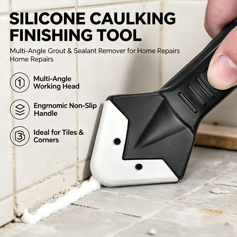 5-in-1 Sealant Finishing Caulking Tool Caulk Remover Glass Glue Angle Scraper For Bathroom Kitchen Floor Tile
5-in-1 Sealant Finishing Caulking Tool Caulk Remover Glass Glue Angle Scraper For Bathroom Kitchen Floor Tile
