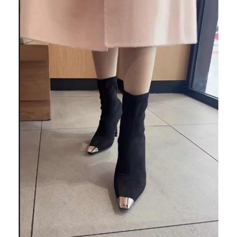 Fashion Autumn and Winter Sheepskin New Women's Shoes Formal High Heels Wine Red Leather Square Toe Elastic Boots
Fashion Autumn and Winter Sheepskin New Women's Shoes Formal High Heels Wine Red Leather Square Toe Elastic Boots