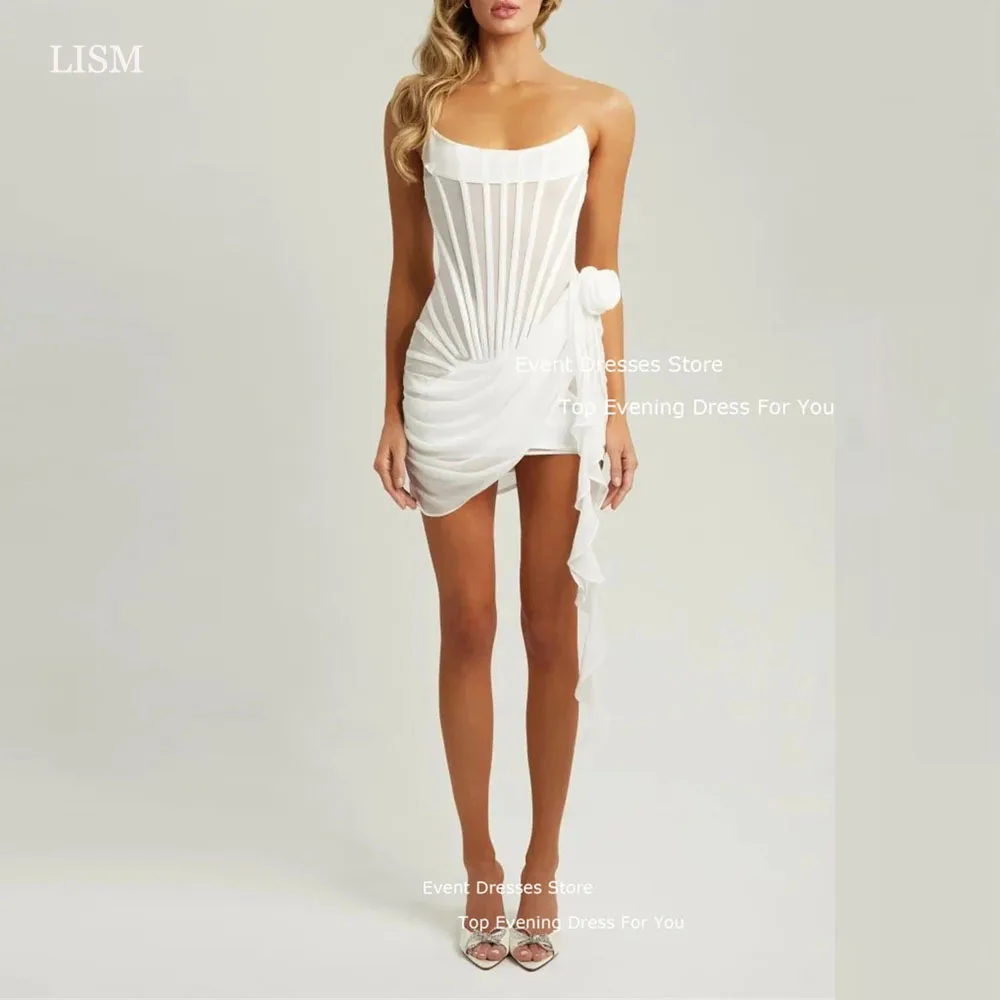 LISM Sexy White Mini Short Prom Party Dresses Sleeveless Club Formal Occasion Party Dress Modern Cocktail Dresses For Women 2024
LISM Sexy White Mini Short Prom Party Dresses Sleeveless Club Formal Occasion Party Dress Modern Cocktail Dresses For Women 2024