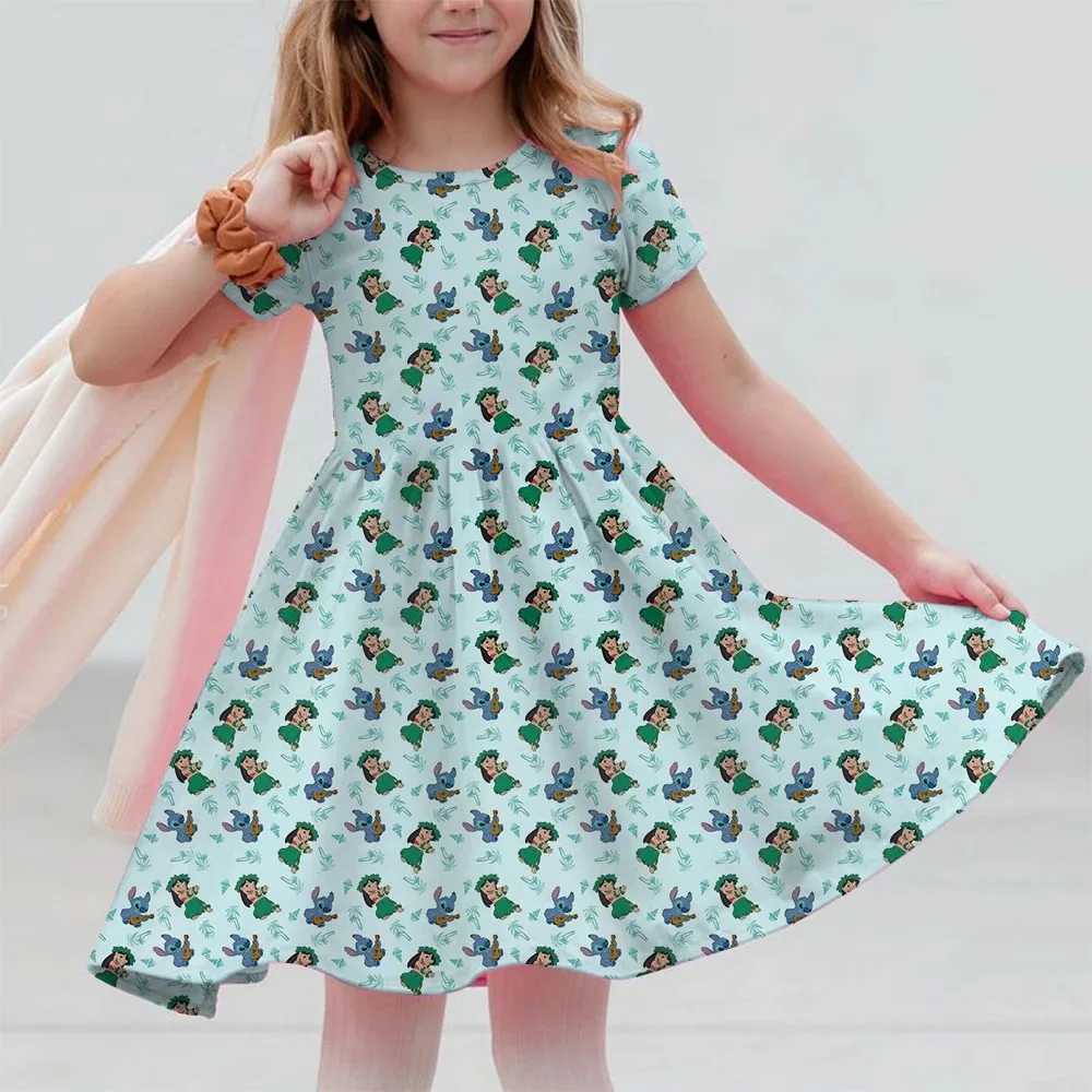 2025 Summer Girls Gift Short Sleeve Dress Original Cute Stitch 3d Print Kids Skirt Fashion Performance Clothes Child Casual Wear
2025 Summer Girls Gift Short Sleeve Dress Original Cute Stitch 3d Print Kids Skirt Fashion Performance Clothes Child Casual Wear