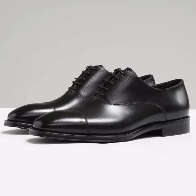 Calf Leather Men's Business Formal Oxford Shoes Three-piece Genuine Leather Italian Dress Shoes For Man Lace-up Wedding Shoes
Calf Leather Men's Business Formal Oxford Shoes Three-piece Genuine Leather Italian Dress Shoes For Man Lace-up Wedding Shoes