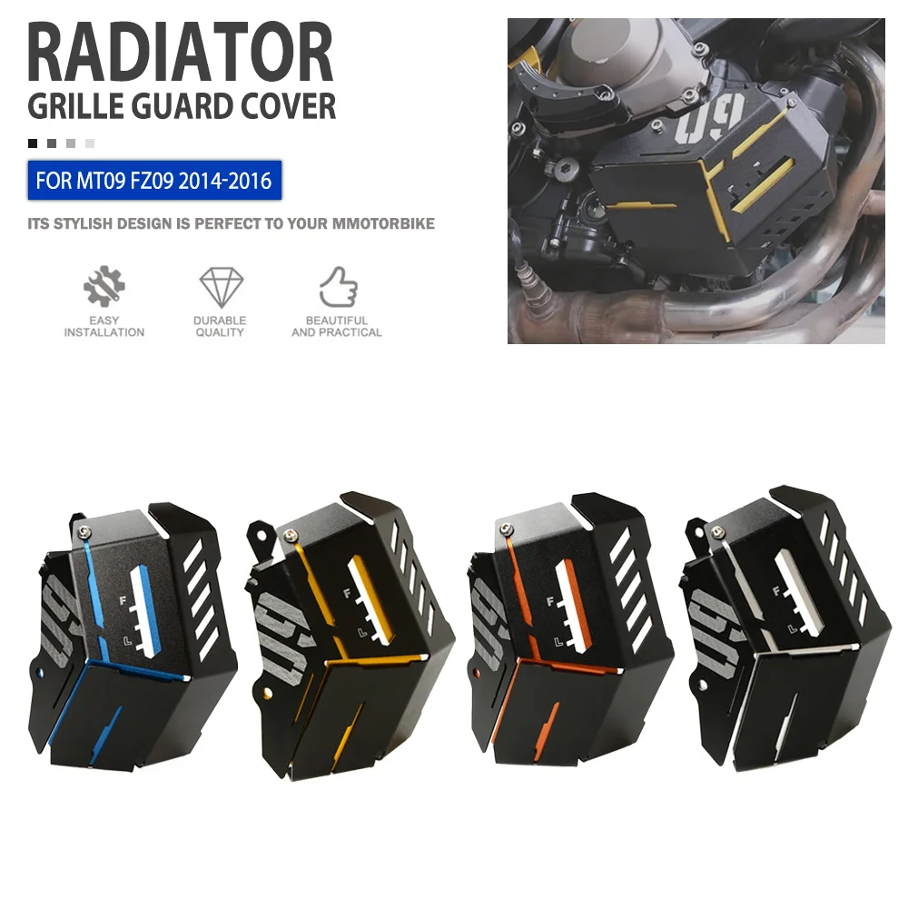 Radiator Guard For YAMAHA MT-09 MT09 FZ-09 FZ09 2014 2015 2016 CNC Aluminum Motorcycle Radiator Grille Cover Protect Accessories
Radiator Guard For YAMAHA MT-09 MT09 FZ-09 FZ09 2014 2015 2016 CNC Aluminum Motorcycle Radiator Grille Cover Protect Accessories