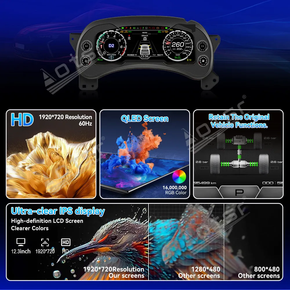 12,3-дюймовая цифровая панель приборной панели для Cadillac Escalade 2001-2007, ЖК-дисплей, виртуальный приборный кластер, спидометр, кабина
12,3-дюймовая цифровая панель приборной панели для Cadillac Escalade 2001-2007, ЖК-дисплей, виртуальный приборный кластер, спидометр, кабина