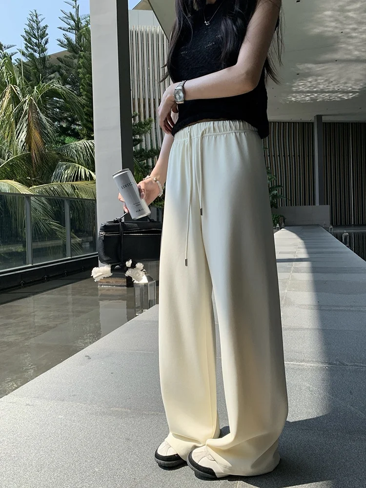 EKOOL High Waist Straight Leg Soft Draping Loose Wide Leg Pants Women's Casual Trousers Summer Comfortable Polyester Blend
EKOOL High Waist Straight Leg Soft Draping Loose Wide Leg Pants Women's Casual Trousers Summer Comfortable Polyester Blend