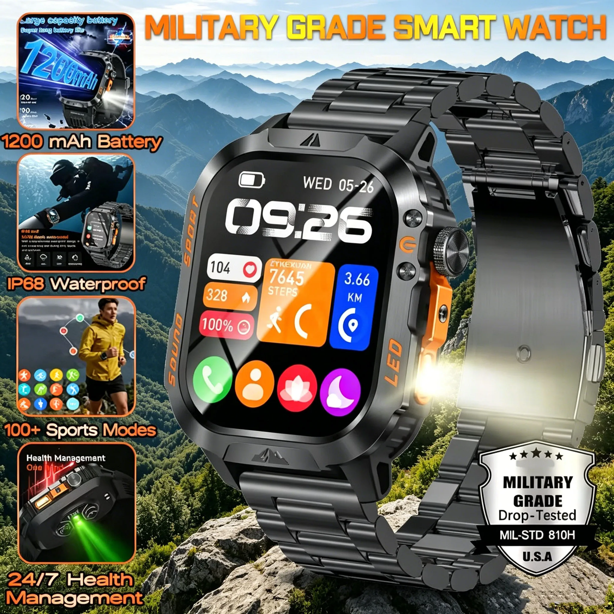 2026 New T-Rex3 Pro 1200mAh Battery Smart Watch GPS path 5ATM Waterproof Sports Run tracker Outdoors Compass Military Smartwatch
2026 New T-Rex3 Pro 1200mAh Battery Smart Watch GPS path 5ATM Waterproof Sports Run tracker Outdoors Compass Military Smartwatch