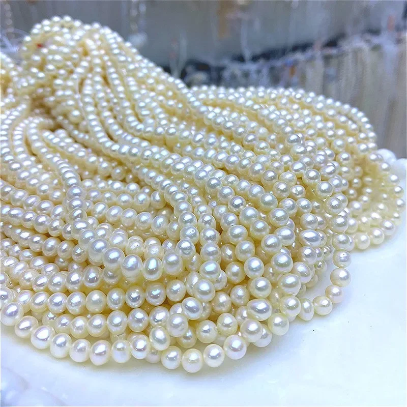 4-5mm 4A Luminous Silky-Smooth Natural Freshwater Round Pearl Bead Waxy Rare Gift Jewelry Make DIY Necklace Bracelet Accessories
4-5mm 4A Luminous Silky-Smooth Natural Freshwater Round Pearl Bead Waxy Rare Gift Jewelry Make DIY Necklace Bracelet Accessories