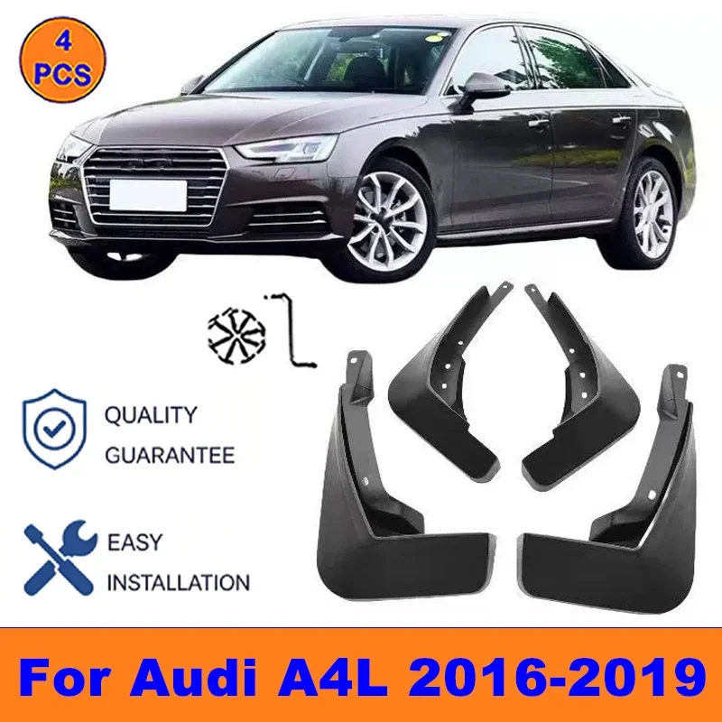 4Pcs Mud Flaps For Audi A4L 2016-2019 - Splash Guards Front&Rear Wheel Fender Mudguards Car Exterior Protection Accessories
4Pcs Mud Flaps For Audi A4L 2016-2019 - Splash Guards Front&Rear Wheel Fender Mudguards Car Exterior Protection Accessories