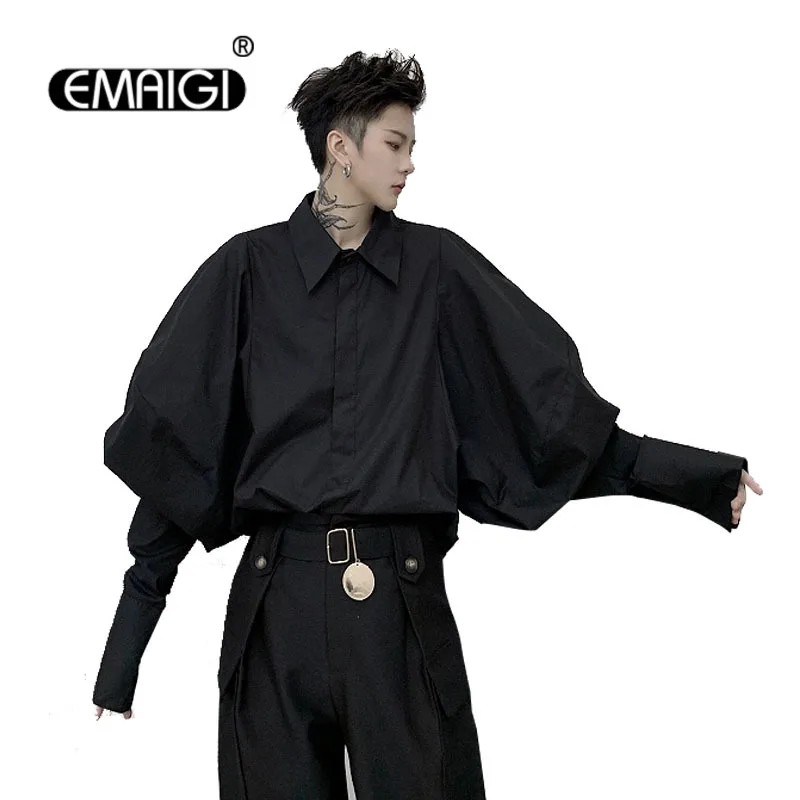 Men Retro Fashion Wide Long Sleeve Casual Shirt Male Japan Streetstyle Vintage Punk Gothic Loose Dress Shirts Stage Clothing
Men Retro Fashion Wide Long Sleeve Casual Shirt Male Japan Streetstyle Vintage Punk Gothic Loose Dress Shirts Stage Clothing