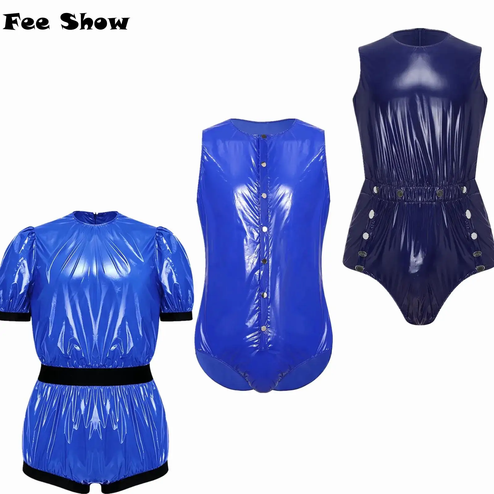 Mens Adaptive Special Needs Rompers Waterproof Glossy Shiny PVC Waterproof Short Sleeve Bodysuit Back Zipper Leotard Jumpsuit
Mens Adaptive Special Needs Rompers Waterproof Glossy Shiny PVC Waterproof Short Sleeve Bodysuit Back Zipper Leotard Jumpsuit