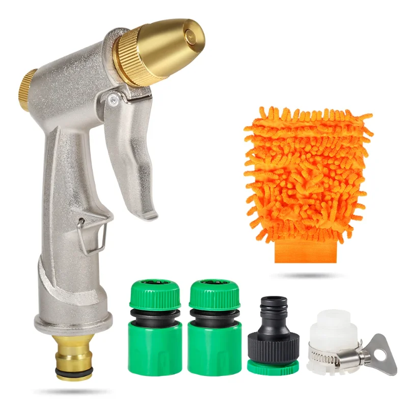 High Pressure metal Garden Water Spray Gardening Sprayer Water Hose Jet Household Lawn Car Washing Guns Yard Watering Sprinkle
High Pressure metal Garden Water Spray Gardening Sprayer Water Hose Jet Household Lawn Car Washing Guns Yard Watering Sprinkle
