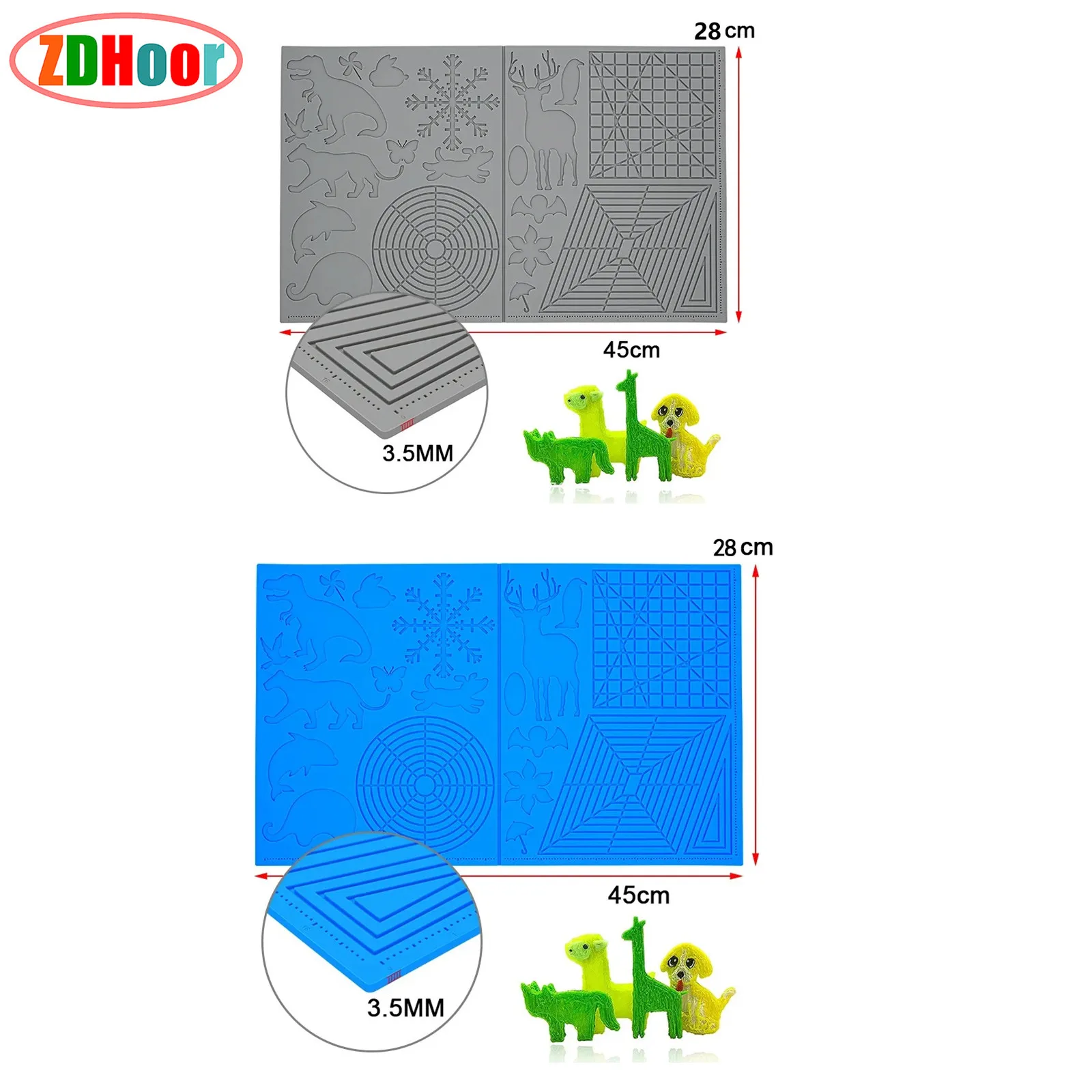 3D Printing Pen Silicone Drawing Pad Creative Copying Board Basic Graphic Drawing Board Stereo Printing Pen Assisted Pad
3D Printing Pen Silicone Drawing Pad Creative Copying Board Basic Graphic Drawing Board Stereo Printing Pen Assisted Pad