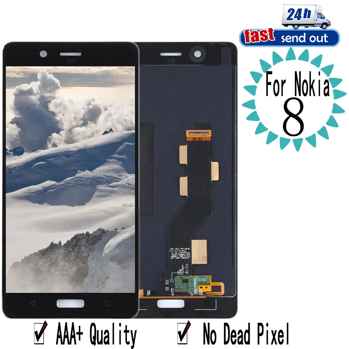 5.3" N8 LCDFor Nokia 8 N8 LCD Display Touch Screen Digitizer Assembly Replacement For NokiaN8 TA-1012 1004 1052
5.3" N8 LCDFor Nokia 8 N8 LCD Display Touch Screen Digitizer Assembly Replacement For NokiaN8 TA-1012 1004 1052