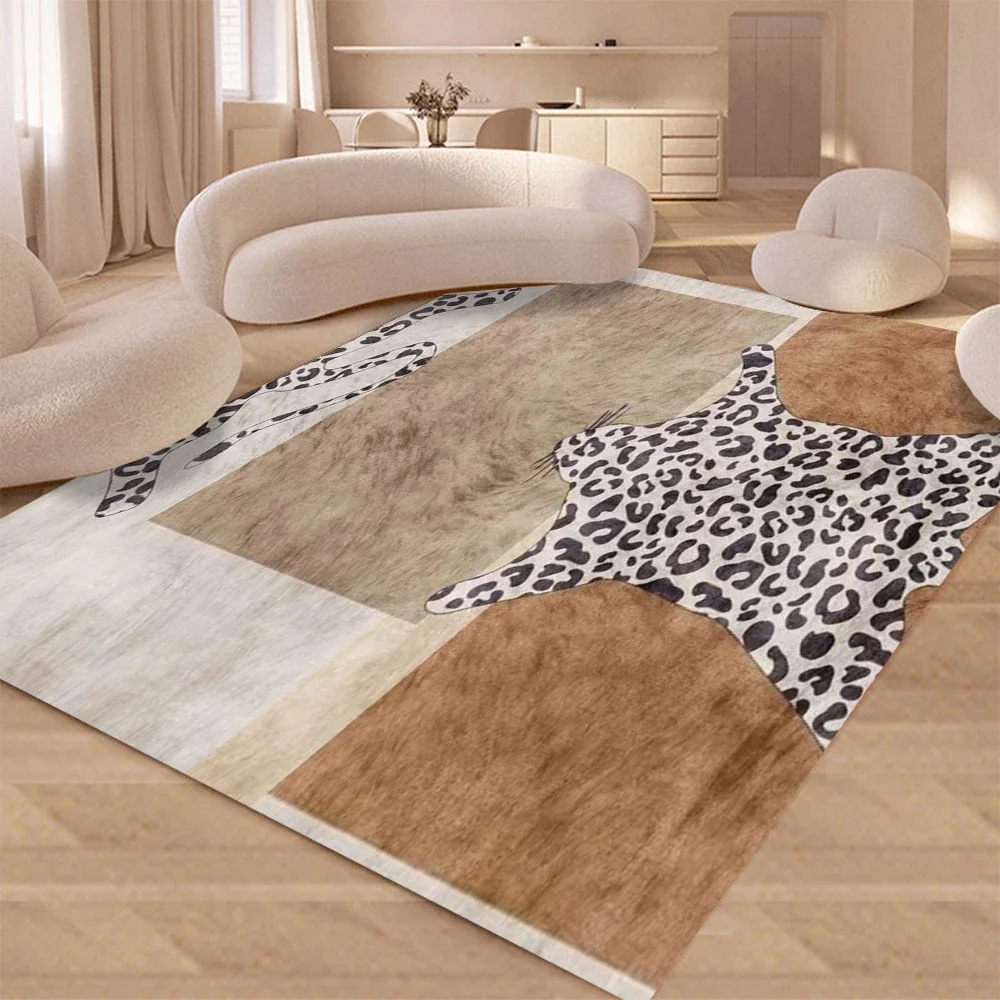 Leopard Print Light Luxury Rug for Living Room Deco Flannel Carpet Ins Style Large Area Floor Mat Bedroom Bedside Soft Floor Mat
Leopard Print Light Luxury Rug for Living Room Deco Flannel Carpet Ins Style Large Area Floor Mat Bedroom Bedside Soft Floor Mat