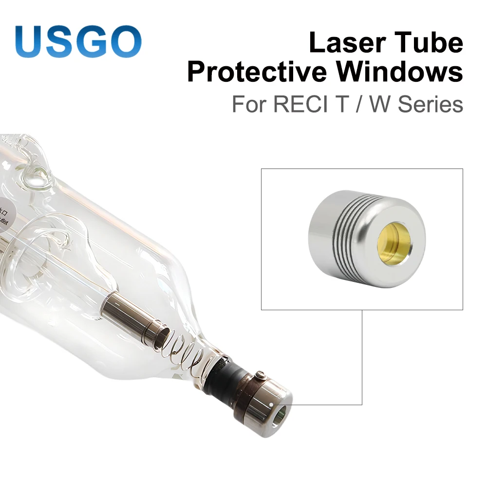 USGO Co2 Laser Tube Protective Windows RECI W/T Series Laser Protective Optical Accessories For RECI Series Laser Tube