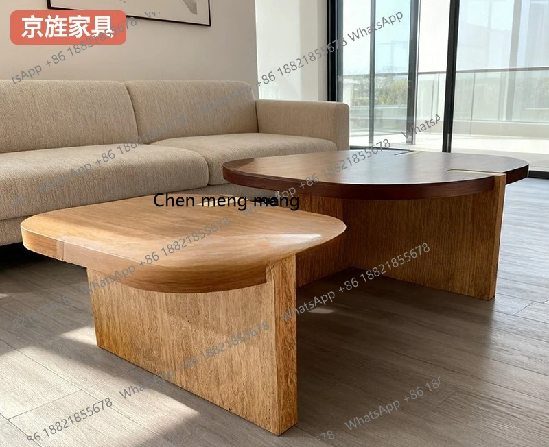 Wabi Sand Wind Oval Wooden Coffee Table Bed and Breakfast Cafe Low Table Log Wind Modern Simple Coffee Table Combination
Wabi Sand Wind Oval Wooden Coffee Table Bed and Breakfast Cafe Low Table Log Wind Modern Simple Coffee Table Combination